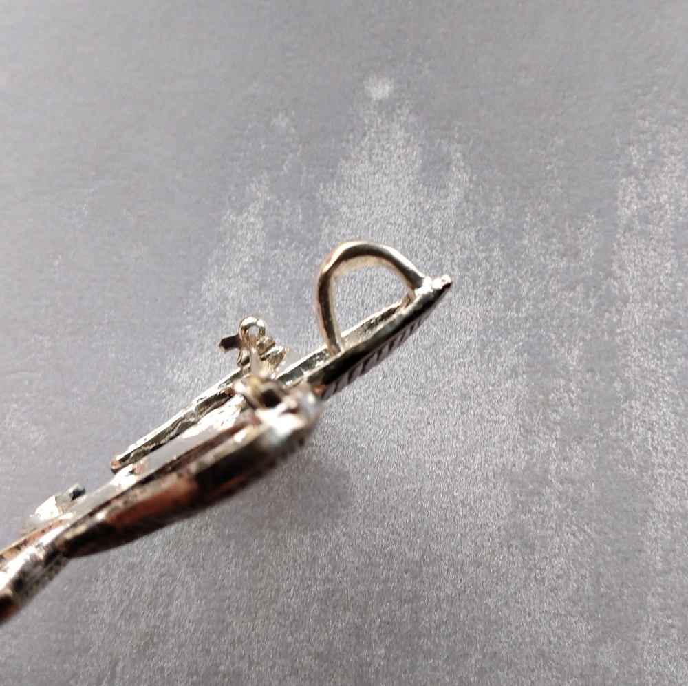 Fleur-de-lis Brooch/Pendant - Picture 4 of 5